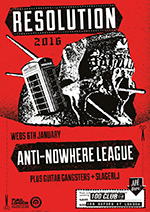 Anti-Nowhere League - The 100 Club, Oxford Street, London 6.1.16